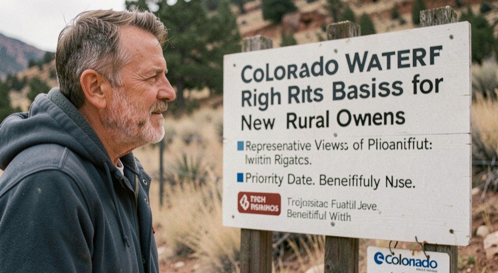 Colorado water rights basics for new rural owners: priority date, beneficial use, augmentation plan in a Colorado mountain setting