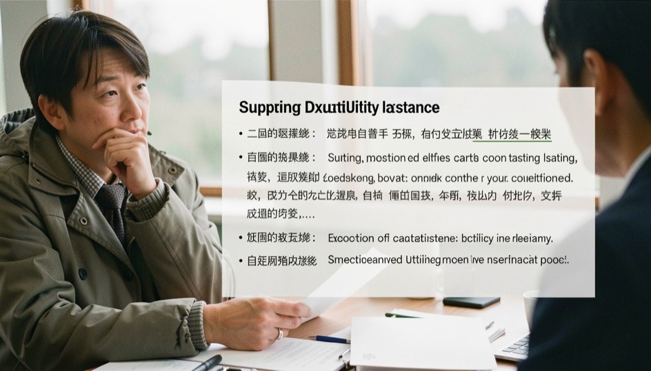 Supporting editorial view of access road and utility distance